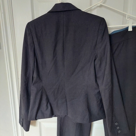 Smart Set Black With Blue/White Stripes Pants Suits Set, Size 7/9 - Picture 4 of 14